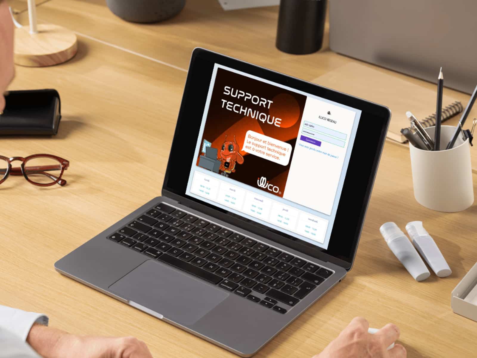 Support client technique | Les clients ont accès à un portail technique pour gérer les demandes de tickets. Accompagnement client !