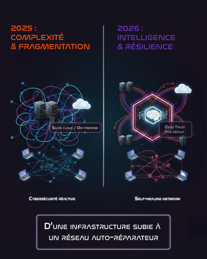 Infographie comparaison 2025 & 2026 -Infrastructure hybride et souveraineté numérique